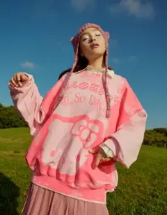 リトルサニーバイト ジャージ ピンク little sunny bite (リトルサニーバイト)nylon hoodie pull over