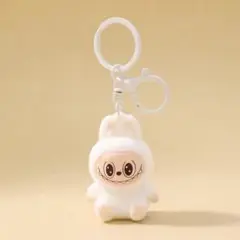 ラブブ ぬいぐるみ キーホルダー ホワイト