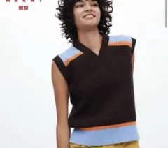 ユニクロ　Marni ニットベスト Sサイズ ブラウン