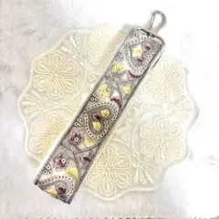 インド刺繍リボン キーホルダー ※訳あり