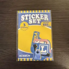 【新品未開封】品薄！ パペットスンスン ローソン コラボ ステッカーセット A