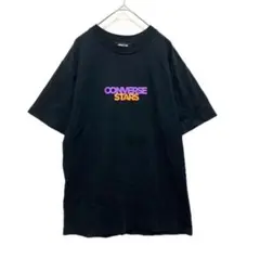 CONVERSE STARS ロゴTシャツ ブラック