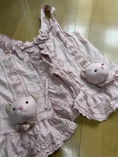 PINK HOUSE クマモチーフ付きベスト