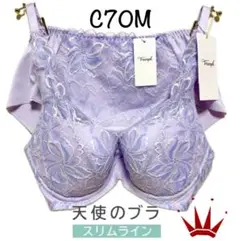 C70M 天使のブラ スリムライン582 ブラ＆ショーツ M021Purple