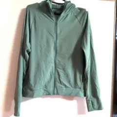 UNIQLO メッシュフード付きジャケット L グリーン