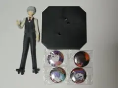 東京喰種 トーキョーグール プライズ フィギュア 金木研 缶バッジ 4点セット