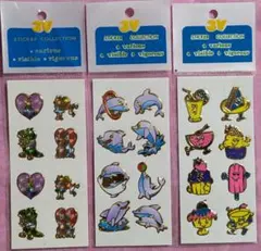 ステッカー✕3 海外購入品　平成レトロ　新品・未開封品