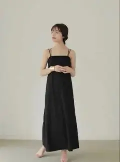 LO'r　Back Cross Camisole Dress