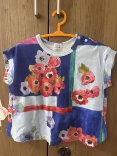 hakka baby フラワープリント 半袖Tシャツ 90cm