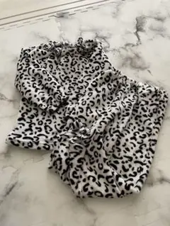 ヒョウ柄フリースパジャマセット 110