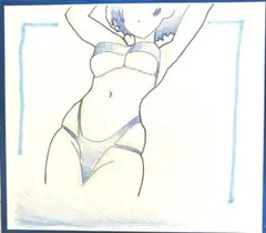 手描き　オリジナルイラスト　色紙