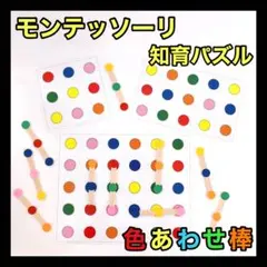 モンテッソーリ パズル 色合わせ棒【知育玩具 保育教材 発達 療育 リハビリ】