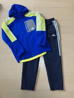 adidas ピステ・ウィンドブレーカー 青/黄　160