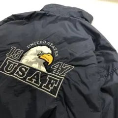 USAF 90's ナイロンジャケット ネイビー メンズL