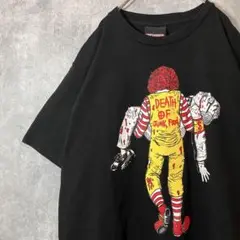 パロディ Tシャツ JunkFood 風刺 ユニセックス プリント 古着 L