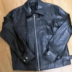 Licorice 羊革 ジッパー レザー ジャケット レディース L