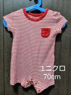 ユニクロ半袖ロンパース　70cm