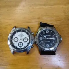 PHILIP BRIDGMAN クロノグラフ & SUNFLAME アナログ時計