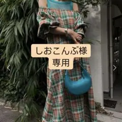 アメリ LACEY CHECK PUFF DRESS ワンピース　チェック Ameri（アメリ）の「LACEY CHECK PUFF DRESS（ワンピース）」 - WEAR