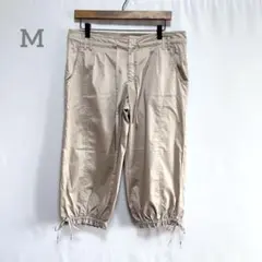 ユナイテッドアローズ　 レディースワークパンツ　クロップド　薄手　7部丈　光沢感