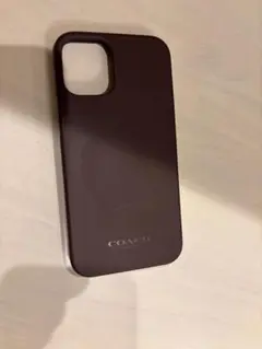 COACH ダークブラウン ハードケースiPhone12mini