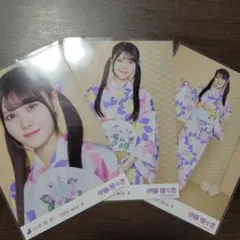 乃木坂46　伊藤理々杏　真夏の全国ツアー2025　浴衣　3種コンプ　生写真
