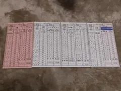 小田急箱根高速バス 運行時刻表4枚セット