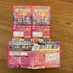 木下大サーカス 名古屋公演　自由席　御招待券枚セット　土日祝利用可