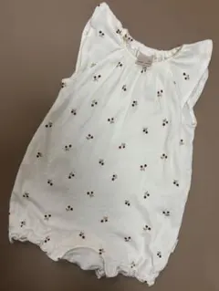petit main 花柄ロンパース 70
