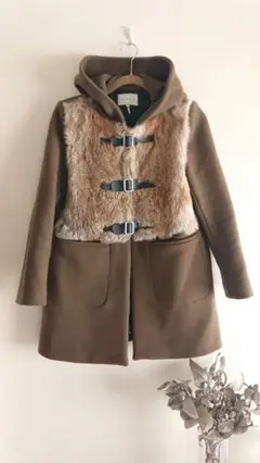 Sandro Paris サンドロ ダッフルコート ファーフランス