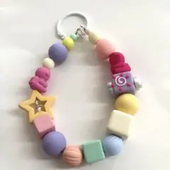パステルカラー シリコン携帯ストラップ
