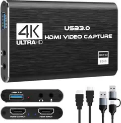 新品★ 【2025最新】HDMI キャプチャーボード 4K パススルー対応