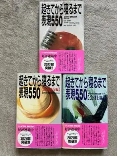 起きてから寝るまで表現550 海外旅行編 会社編　計3冊