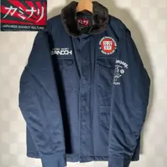 （今月末まで出品） 希少 カミナリモータース　ドカジャン　M 希少 カミナリモータース ドカジャン エフ商会 テッドマン 刺繍