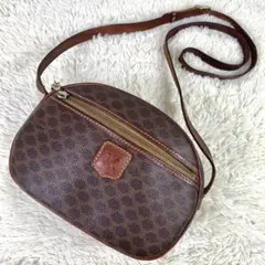 ★セリーヌ 小さいバッグ トリオンフ マカダム ショルダーバッグ ゴールド金具