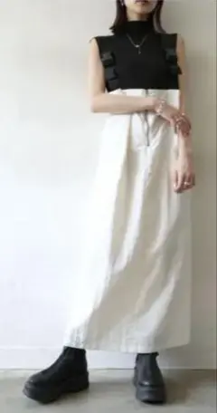 ルミエール　アイボリーホワイト　ジャンパースカート