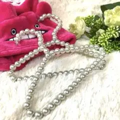 ❤️新品❤️姫系★大粒パールハンガー★インテリア 犬服 猫服 ベビー服 セレブ 白系