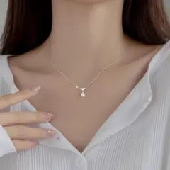 【No.14】ジルコニア ネックレス シンプル おしゃれ レディース