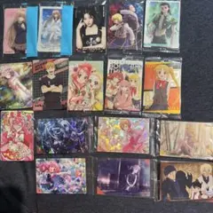 色々なアニメキャラクター トレーディングカード 17枚セット