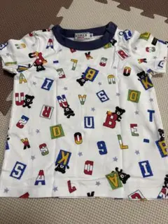 DOUBLE アルファベット柄 Tシャツ 90cm
