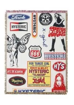 X-girl × HYSTERICGLAMOUR BLANKET X-girl HYSTERIC GLAMOUR JACQUARD BLANKET - メルカリ