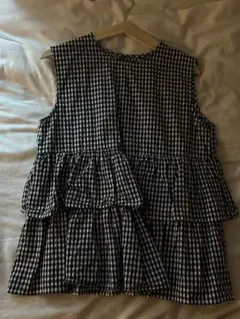 チェック トップス nugu