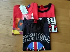 新品　ベビードールＴシャツ3点、ドクロ