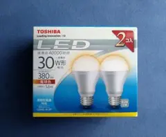 TOSHIBA LED電球 30W相当 2個入り 未使用品