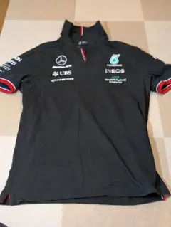Mercedes ポロシャツ 黒 PETRONAS