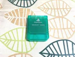 PS1 プレイステーション1用 ソニー純正 メモリーカード エメラルド