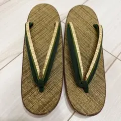 ⭐️匿名配送⭐️レディース 草履 23cm 緑