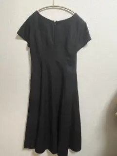 UNIQLO ブラック 半袖 Aラインワンピース
