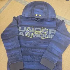 Under Armour ストライプパーカー 青　150～160㎝
