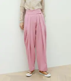 《Birthdayroom》ウエストベルクロタックカラーパンツ（ピンク）